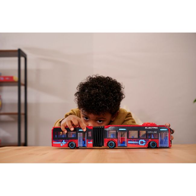 Autobuz dickie toys volvo city bus 40 cm rosu hubs203747015
