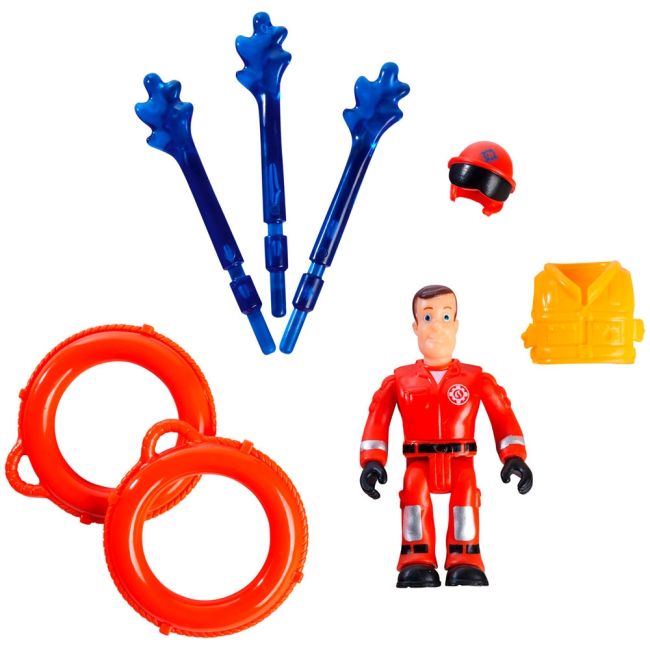 Barca simba fireman sam titan fireboat 32 cm cu figurina si accesorii hubs109252580038