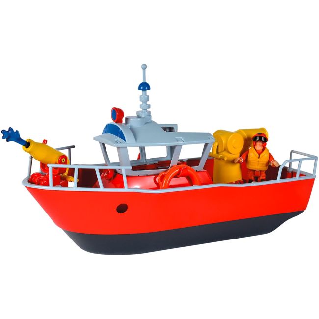 Barca simba fireman sam titan fireboat 32 cm cu figurina si accesorii hubs109252580038