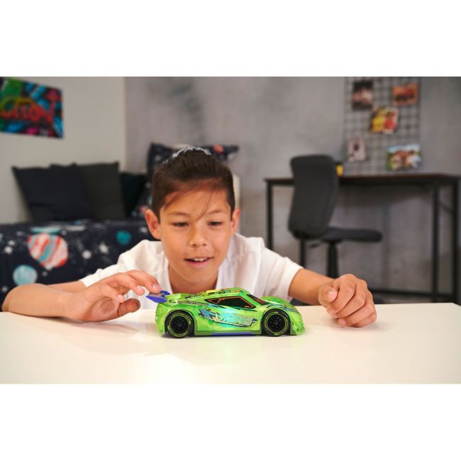 Masina dickie toys speed tronic 20 cm verde cu lumini si sunete hubs203763009