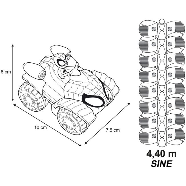 Pista smoby spidey flextreme set spin circuit de curse hubs7600180926