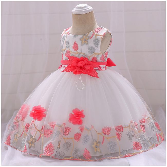 Rochita ocazie cu broderie corai MBL5045XZ-5-G