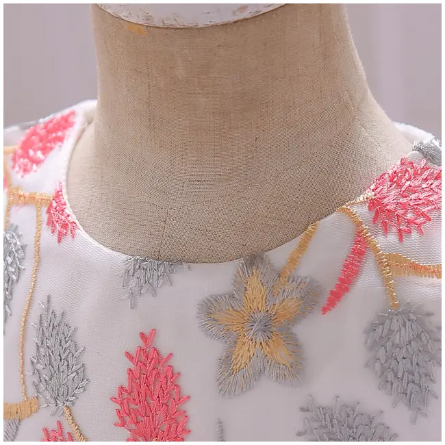 Rochita ocazie cu broderie corai MBL5045XZ-5-G