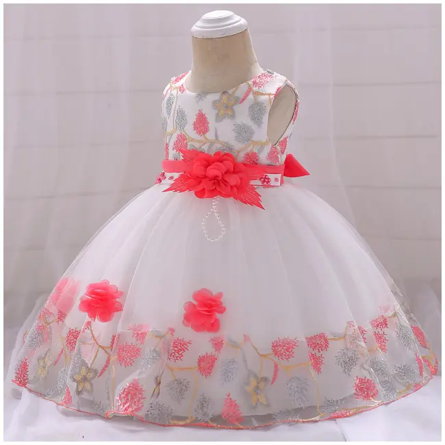 Rochita ocazie cu broderie corai MBL5045XZ-5-G