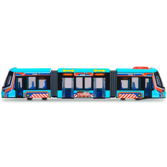 Tramvai dickie toys siemens city tram 41,5 cm albastru hubs203747016