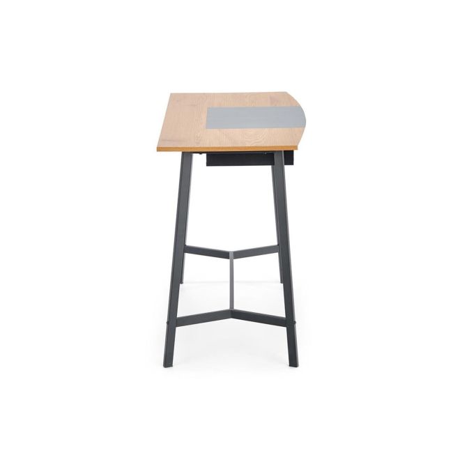 Birou hm b41, cadru metalic, blat mdf, 100x50x76 cm, stejar drm9591