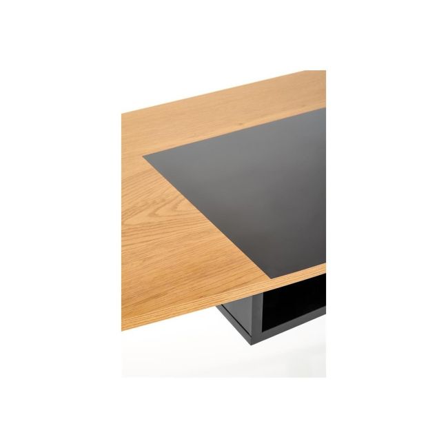 Birou hm b41, cadru metalic, blat mdf, 100x50x76 cm, stejar drm9591