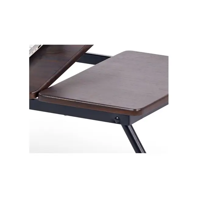Masa laptop plianta hm b19, unghi de inclinare ajustabil, mdf, nuc inchis drm4776