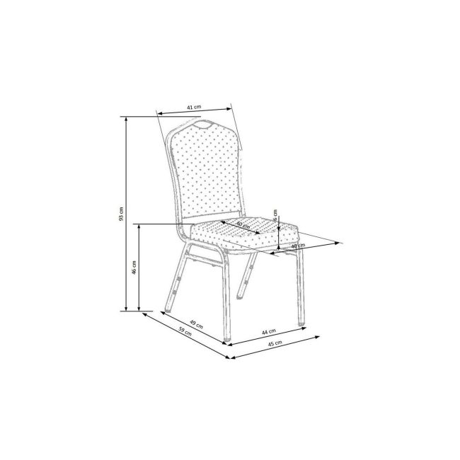 Scaun conferinta hm k66 bordo drm9262