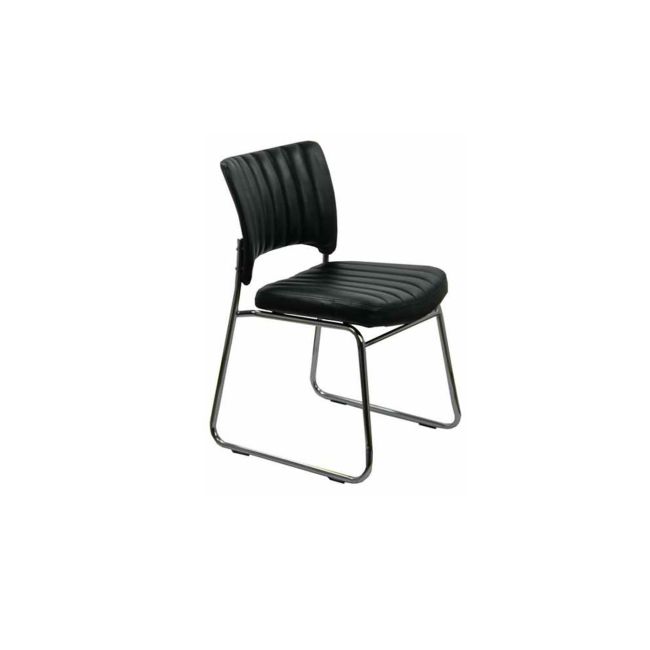 Scaun vizitator hrc 613, ergonomic, cadru metalic, piele ecologica, 120 kg drm1586