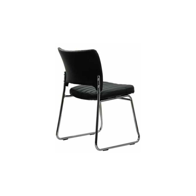 Scaun vizitator hrc 613, ergonomic, cadru metalic, piele ecologica, 120 kg drm1586