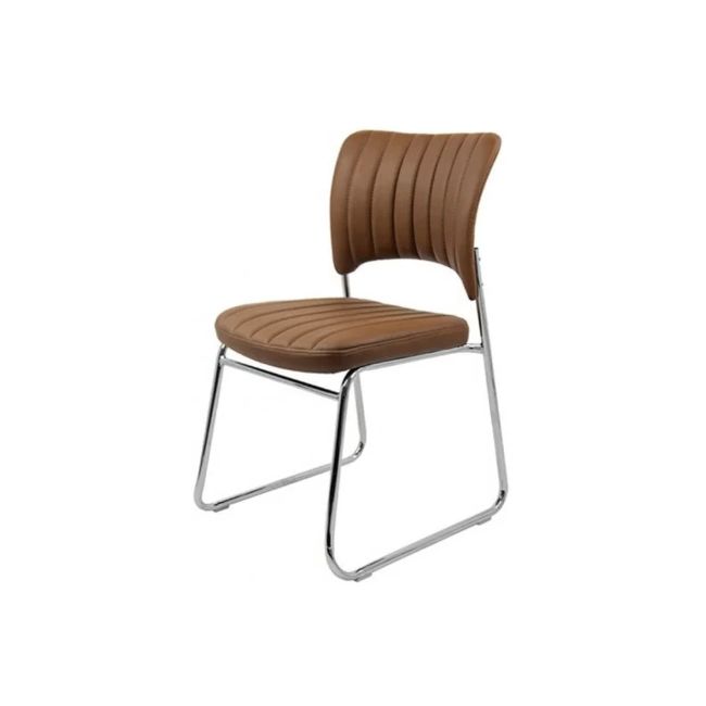 Scaun vizitator hrc 613, ergonomic, cadru metalic, piele ecologica, 120 kg drm1586
