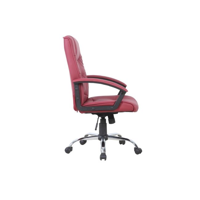 Scaun directorial gn02, ergonomic, cadru cromat, inaltime ajustabila, balans, 100 kg, bordo drm3033