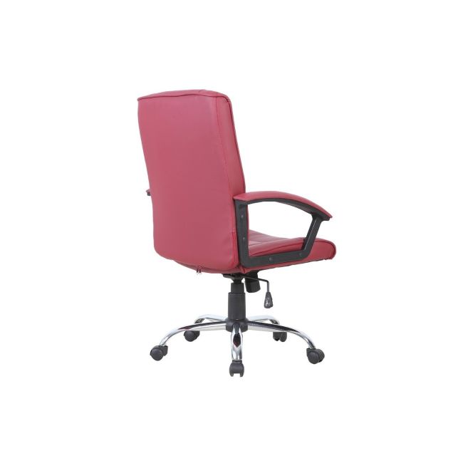 Scaun directorial gn02, ergonomic, cadru cromat, inaltime ajustabila, balans, 100 kg, bordo drm3033