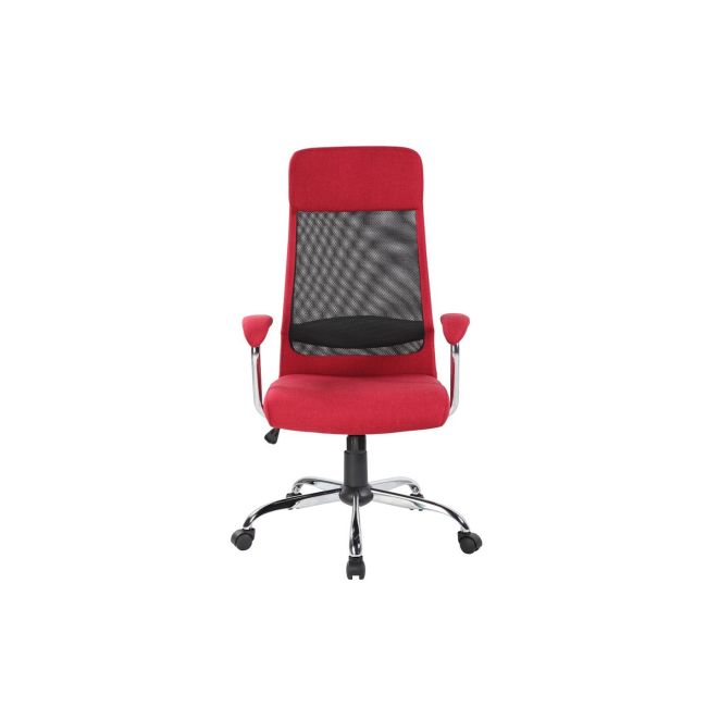 Scaun directorial gn102, mesh, mecanism balans, rotire 360°, inaltime ajustabila, 120 kg, bordo drm9502