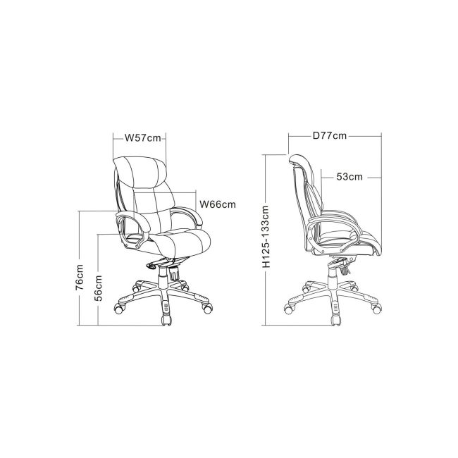Scaun directorial gn107, robust, piele ecologica, multiblock, baza polipropilena, 150 kg, negru drm9504