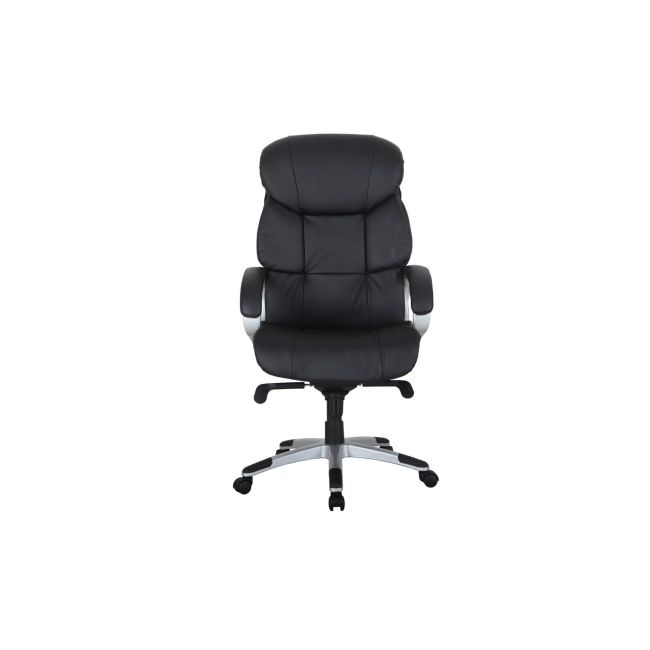 Scaun directorial gn107, robust, piele ecologica, multiblock, baza polipropilena, 150 kg, negru drm9504