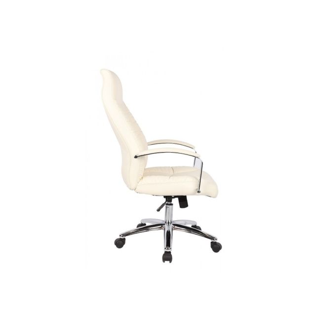 Scaun directorial gn62, piele ecologica, baza cromata, balans, inaltime ajustabila, rotativ, 120 kg drm2580