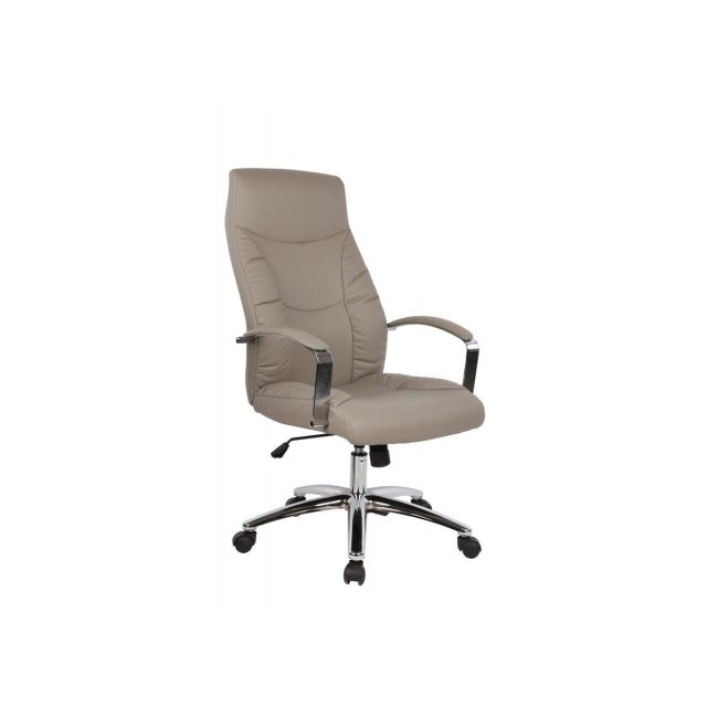 Scaun directorial gn62, piele ecologica, baza cromata, balans, inaltime ajustabila, rotativ, 120 kg drm2580