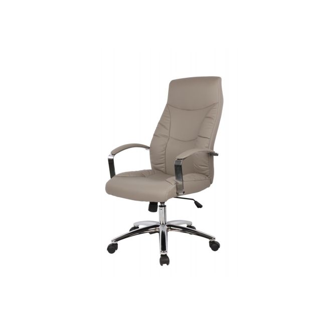Scaun directorial gn62, piele ecologica, baza cromata, balans, inaltime ajustabila, rotativ, 120 kg drm2580