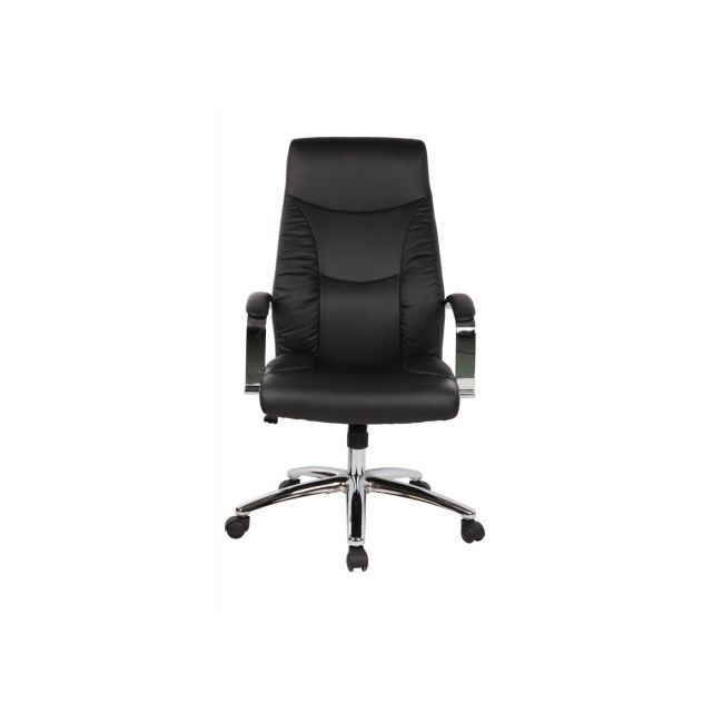 Scaun directorial gn62, piele ecologica, baza cromata, balans, inaltime ajustabila, rotativ, 120 kg drm2580