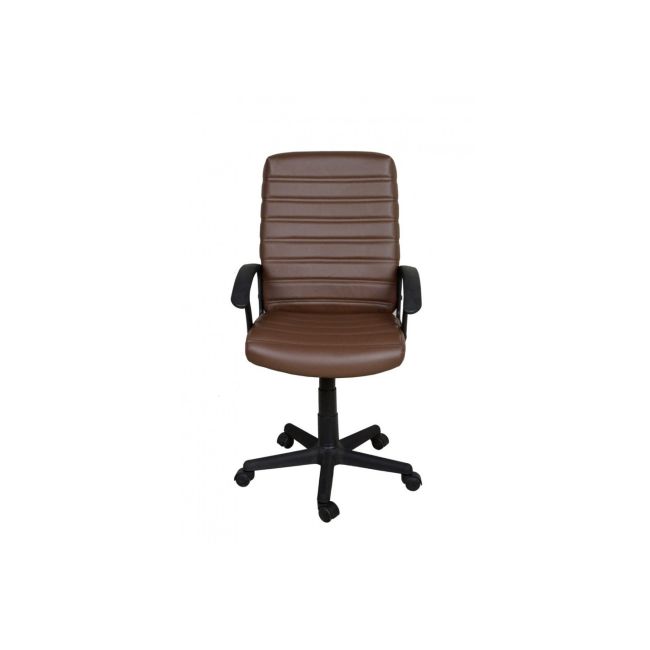 Scaun directorial gn72, piele ecologica, inaltime reglabila, 100 kg, maro drm3543