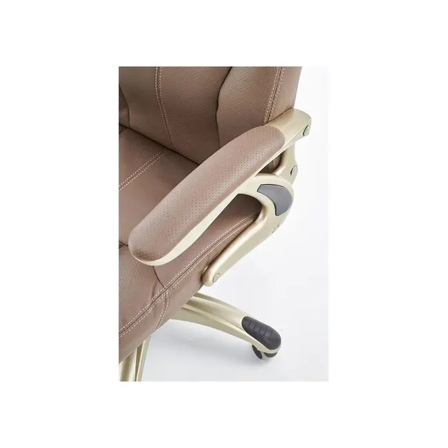 Scaun directorial hm carlos, piele ecologica perforata, roti cauciucate, inaltime ajustabila, mecanism multiblock, 136 kg, bej drm1986
