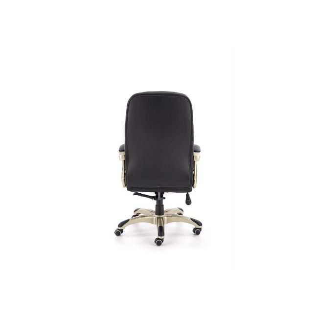 Scaun directorial hm carlos, piele ecologica perforata, roti cauciucate, inaltime ajustabila, mecanism multiblock, 136 kg, negru drm2743