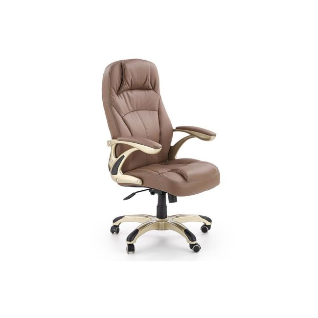 Scaun directorial hm carlos, piele ecologica perforata, roti cauciucate, inaltime ajustabila, mecanism multiblock, 136 kg, negru drm2743
