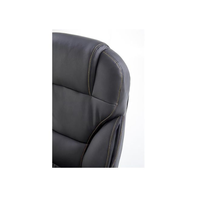 Scaun directorial mh dante, cadru polipropilena, piele ecologica, inaltime ajustabila, mecanism multiblock, roti cauciucate, 136 kg, negru drm2754