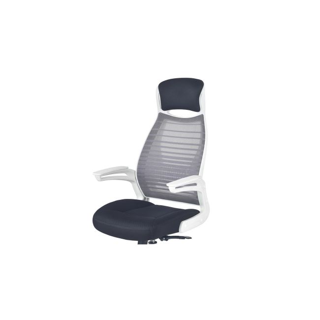 Scaun directorial hm franklin, mesh, ergonomic, inaltime ajustabila, mecanism balansare, mecanism multiblock, cu tetiera, 136 kg, 124x60x65 cm, gri drm2223