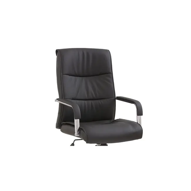 Scaun directorial hm hamilton, piele ecologica, inaltime ajustabila, mecanism balansare, 150 kg, 111x60x51 cm, negru drm2025