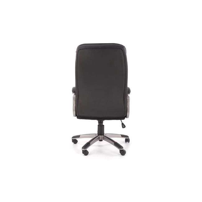 Scaun directorial hm preston, robust, piele ecologica, inaltime reglabila, mecanism balans, 100 kg, negru drm9657
