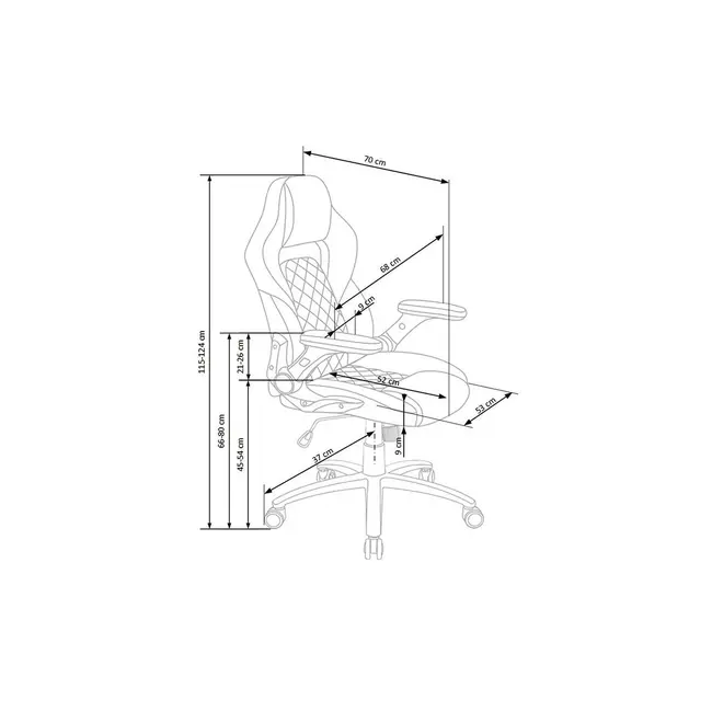 Scaun directorial ergonomic, hm sonic, brate reglabile, mecanism de balans, baza polipropilena, rotire 360 ˚, 100 kg, negru/gri drm4816