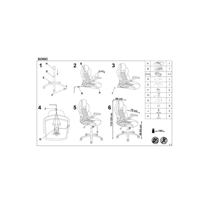 Scaun directorial ergonomic, hm sonic, brate reglabile, mecanism de balans, baza polipropilena, rotire 360 ˚, 100 kg, negru/gri drm4816