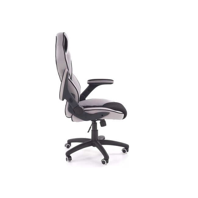 Scaun directorial ergonomic, hm sonic, brate reglabile, mecanism de balans, baza polipropilena, rotire 360 ˚, 100 kg, negru/gri drm4816