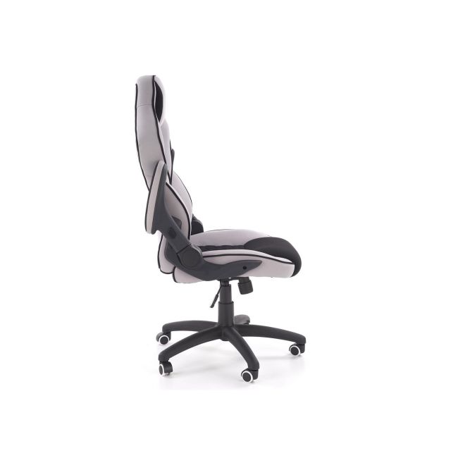 Scaun directorial ergonomic, hm sonic, brate reglabile, mecanism de balans, baza polipropilena, rotire 360 ˚, 100 kg, negru/gri drm4816