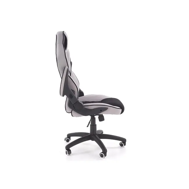 Scaun directorial ergonomic, hm sonic, brate reglabile, mecanism de balans, baza polipropilena, rotire 360 ˚, 100 kg, negru/gri drm4816