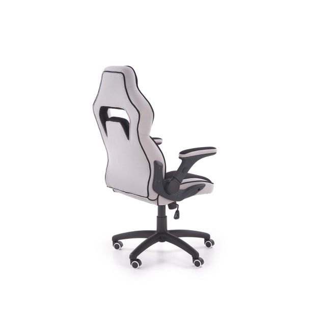 Scaun directorial ergonomic, hm sonic, brate reglabile, mecanism de balans, baza polipropilena, rotire 360 ˚, 100 kg, negru/gri drm4816