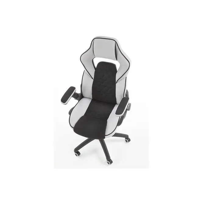 Scaun directorial ergonomic, hm sonic, brate reglabile, mecanism de balans, baza polipropilena, rotire 360 ˚, 100 kg, negru/gri drm4816