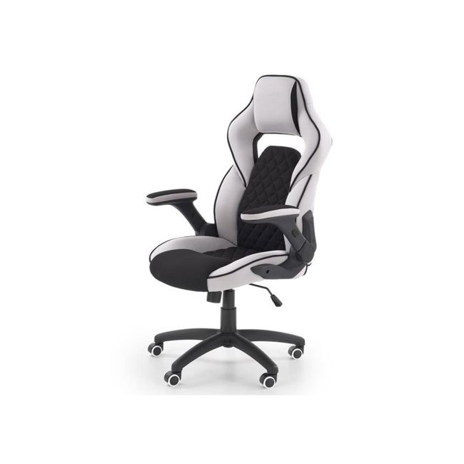 Scaun directorial ergonomic, hm sonic, brate reglabile, mecanism de balans, baza polipropilena, rotire 360 ˚, 100 kg, negru/gri drm4816