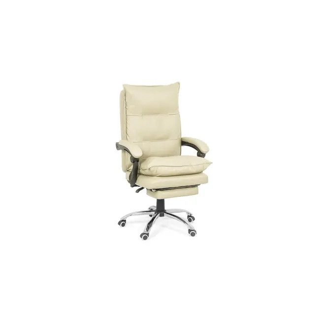 Scaun directorial cu suport picioare off 419, robust, mecanism recliner, perne duble, baza cromata, 120 kg drm9058