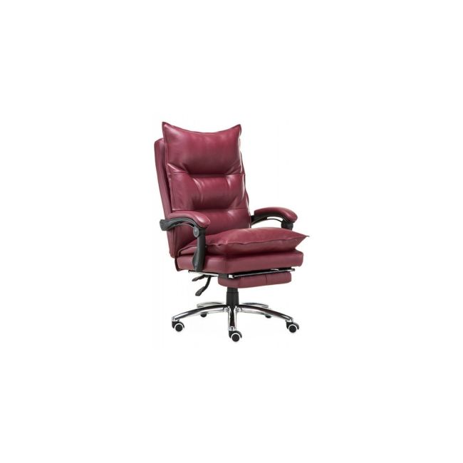 Scaun directorial cu suport picioare off 419, robust, mecanism recliner, perne duble, baza cromata, 120 kg drm9058