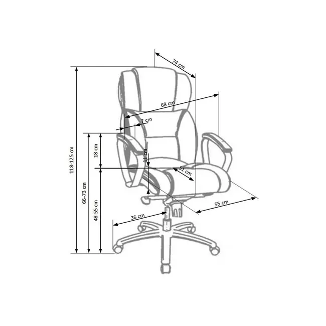 Scaun directorial hm foster, piele naturala, mecanism multiblock, roti pivotante, inaltime ajustabila, 120 kg, 125x68x54 cm, bej drm2769