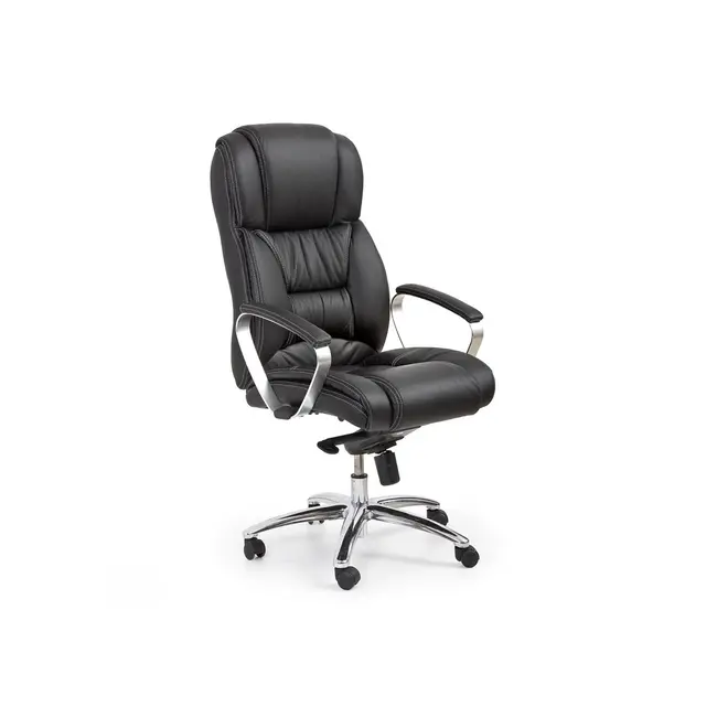 Scaun directorial hm foster, piele naturala, mecanism multiblock, suport lombar, inaltime ajustabila, 120 kg, 125x68x54 cm, maro drm2768