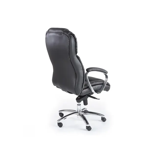 Scaun directorial hm foster, piele naturala, mecanism multiblock, suport lombar, inaltime ajustabila, 120 kg, 125x68x54 cm, negru drm2023