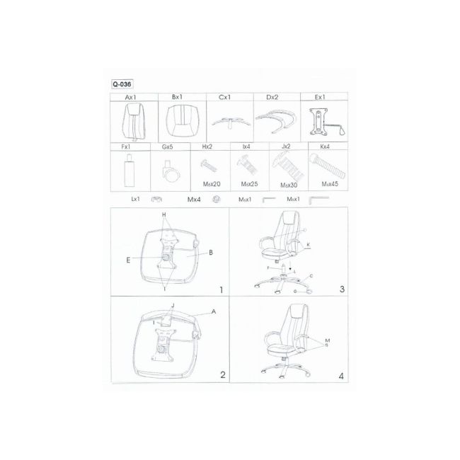 Scaun directorial sl q036, piele ecologica, cadru metalic, inaltime ajustabila, 100 kg, gri drm3217