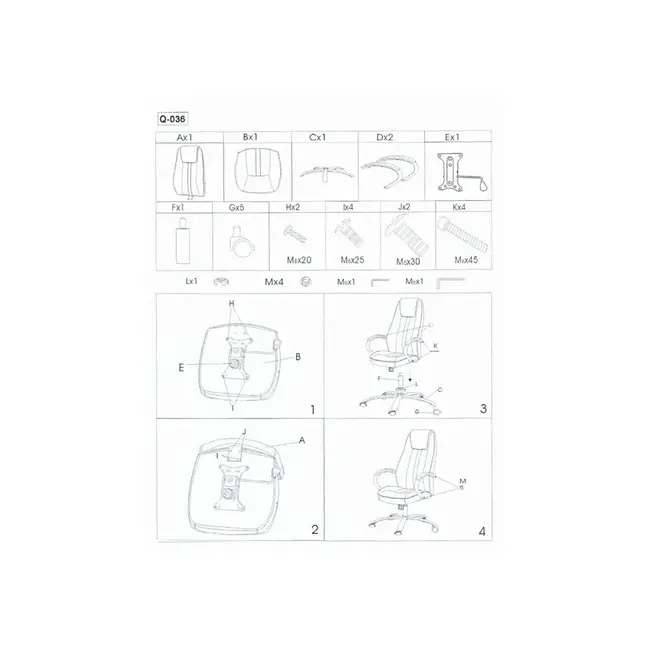 Scaun directorial sl q036, piele ecologica, cadru metalic, inaltime ajustabila, 100 kg, negru drm3215