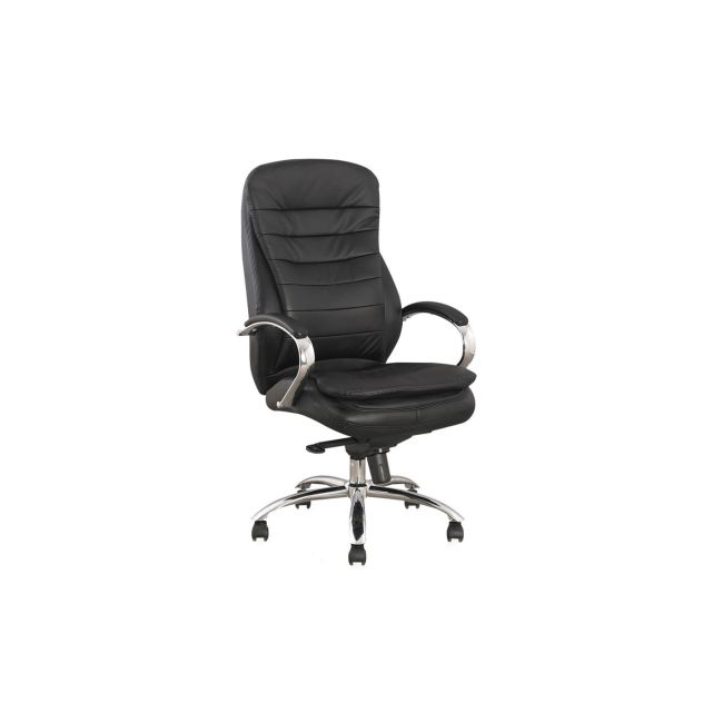 Scaun directorial sl q154, mecanism multiblock, piele ecologica, inaltime ajustabila,100 kg, negru drm3246
