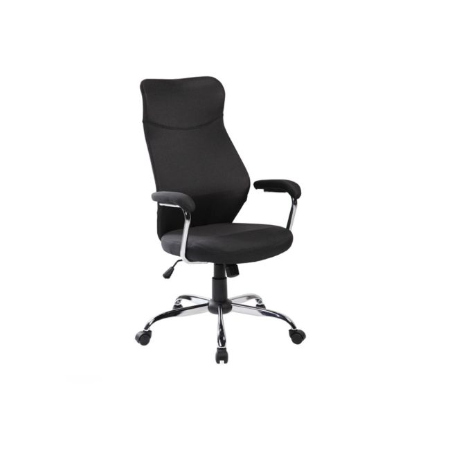 Scaun directorial ergonomic sl q319, suport lombar, mecanism de balans, tapiterie stofa, inaltime reglabila, negru drm4614